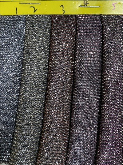 GZ-KD  亮銀針織布  閃光布 細節-1